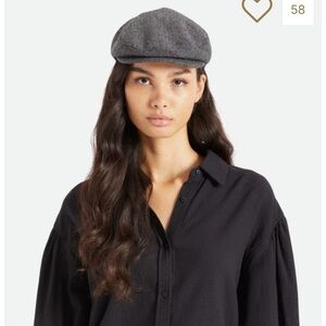 🆕 Brixton Classics Hooligan Flat Cap XL BLK/GRY